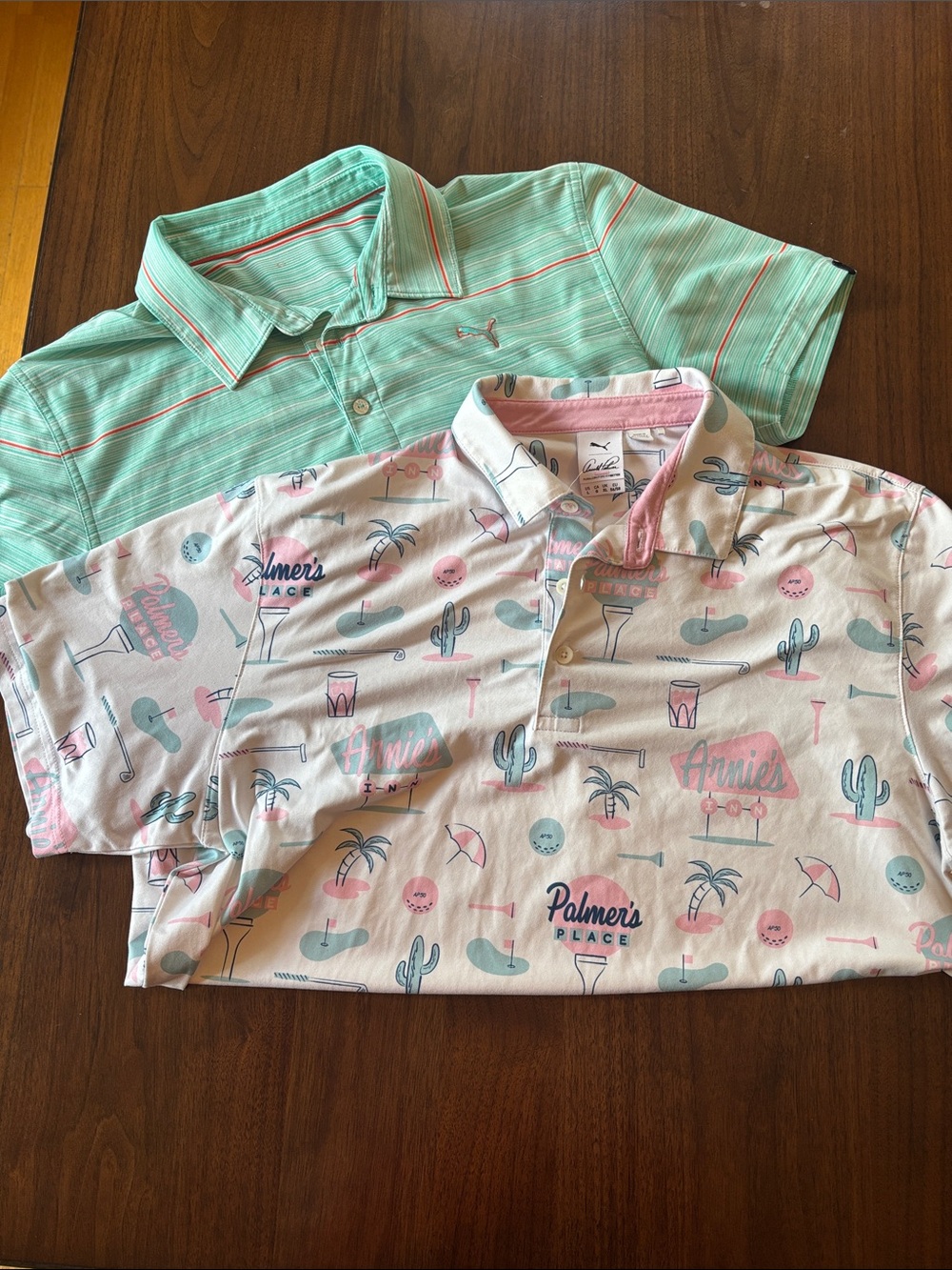Puma Arnold Palmer golf shirts